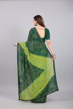SM Printed Georgette Saree with Blouse
