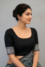 SM Georgette Saree with Bangalori Silk Blouse