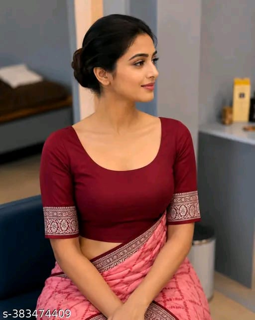 SM Georgette Saree with Bangalori Silk Blouse