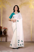 SM Women Chinnon Saree with Running Blouse