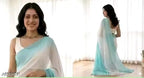 SM Women Georgette Zari Woven Saree with Satin Silk Blouse