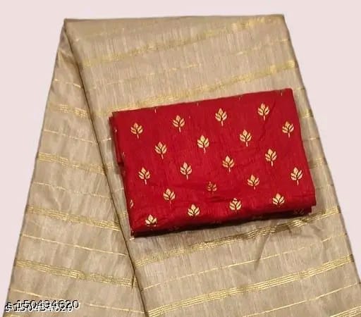 SM Women Silk Zari Woven Saree