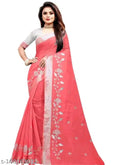SM Women Chanderi Cotton Saree with Poly Silk Blouse