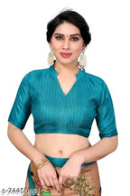 SM Women Khadi Silk Printed Saree with Blouse