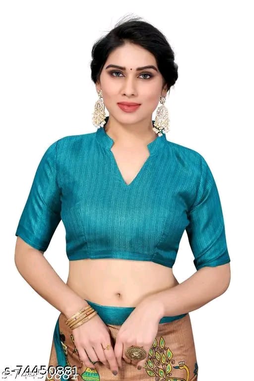 SM Women Khadi Silk Printed Saree with Blouse