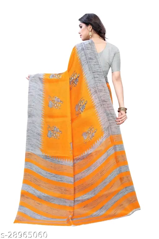 SM Women Art Silk Saree with Blouse