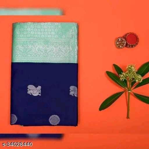SM Women Kanjeevaram Silk Zari Woven Saree with Jacquard Blouse