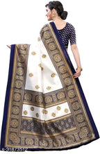 SM Women Art Silk Saree with Separate Blouse Piece