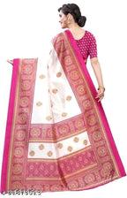SM Women Art Silk Saree with Separate Blouse Piece