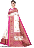 SM Women Art Silk Saree with Separate Blouse Piece