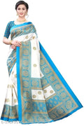 SM Women Art Silk Saree with Separate Blouse Piece