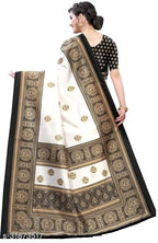 SM Women Art Silk Saree with Separate Blouse Piece
