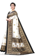 SM Women Art Silk Saree with Separate Blouse Piece