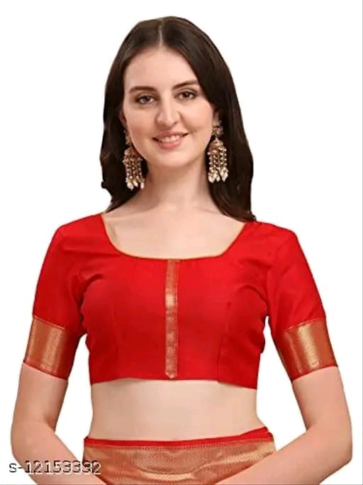 SM Women Banarasi Silk Saree with Blouse