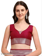 SM Women Banarasi Silk Saree with Blouse