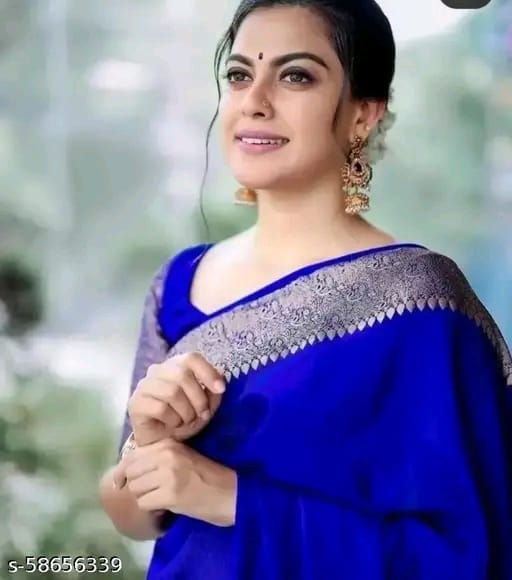 SM Women Banarasi Silk Saree with Blouse