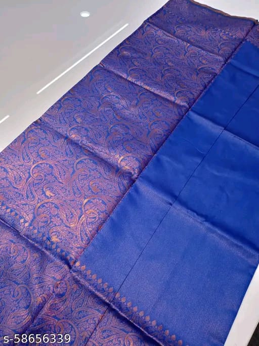 SM Women Banarasi Silk Saree with Blouse