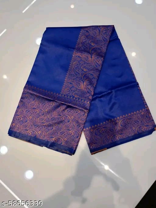 SM Women Banarasi Silk Saree with Blouse