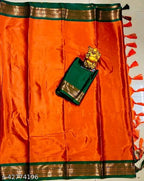 SM Women Cotton Silk Solid Saree with Cotton Silk Blouse