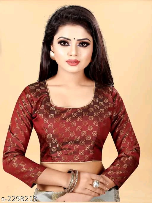 SM Women Banarasi Silk Saree with Separate Blouse