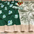 SM Women Art Silk Printed Saree with Art Silk Blouse
