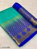 SM Women Silk Saree with Running Blouse
