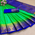 SM Women Silk Saree with Running Blouse