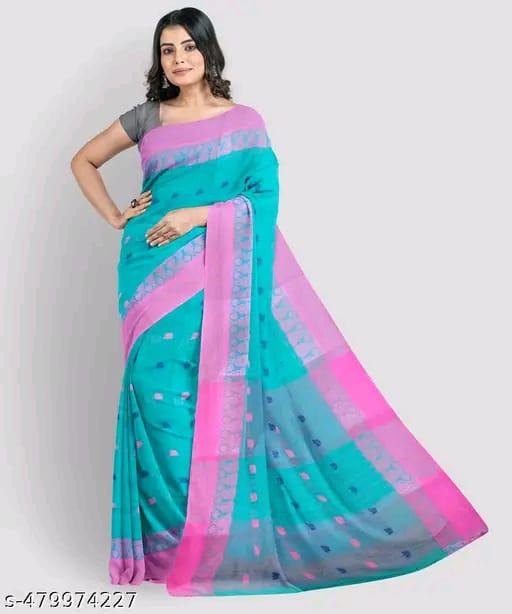 SM Women Cotton Saree Without Blouse