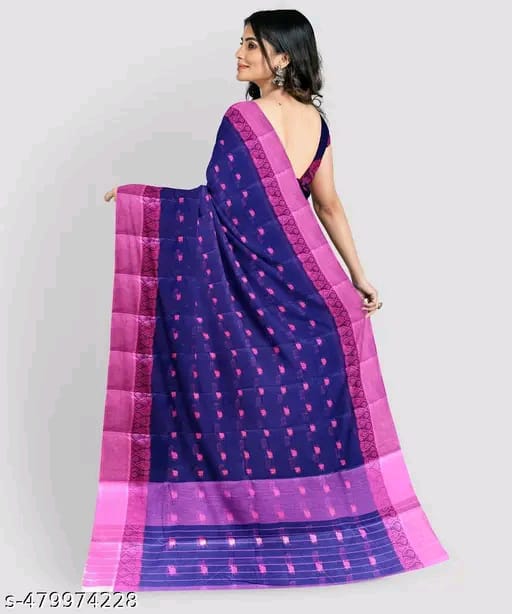 SM Women Cotton Saree Without Blouse