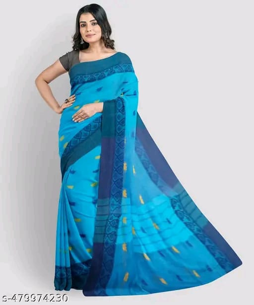 SM Women Cotton Saree Without Blouse