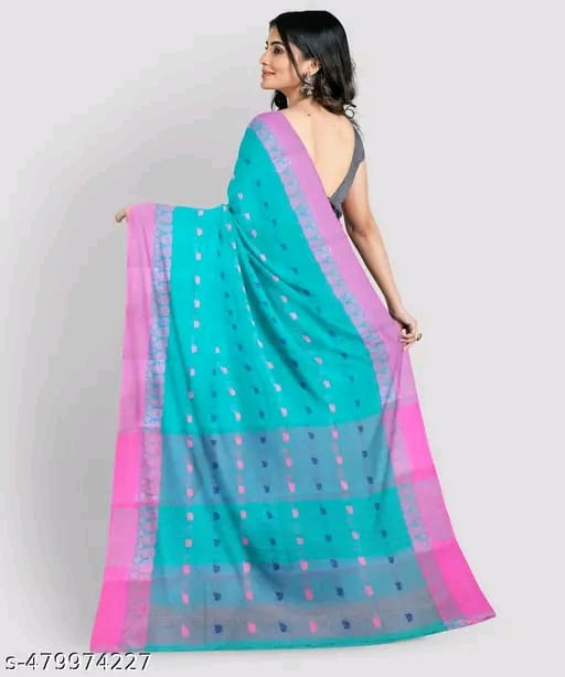 SM Women Cotton Saree Without Blouse
