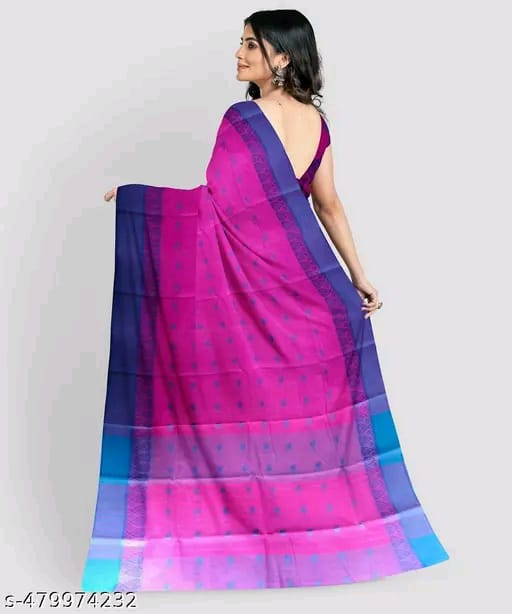 SM Women Cotton Saree Without Blouse