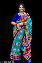 SM Women Cotton Printed Saree Without Blouse