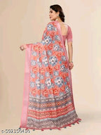 SM Women Linen Printed Saree