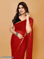 SM Women Chiffon Saree