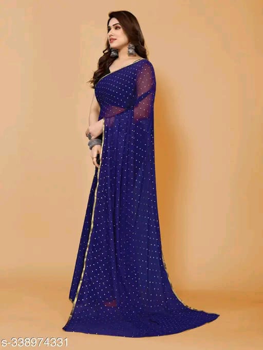SM Women Chiffon Saree