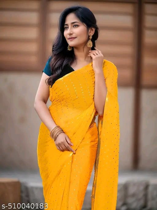 SM Women Chiffon Saree