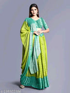 SM Women Chiffon Zari Woven Saree