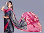 SM Women Chiffon Zari Woven Saree