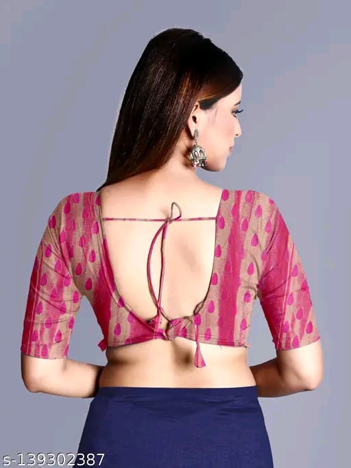SM Women Chiffon Zari Woven Saree