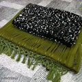 SM Women Chiffon Saree with Velvet Blouse