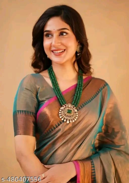 SM Women Tissue Solid Saree
