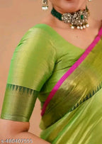 SM Women Tissue Solid Saree