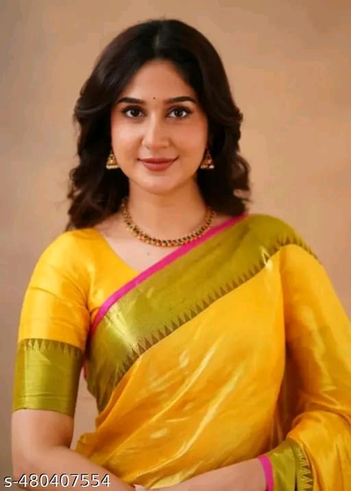 SM Women Tissue Solid Saree