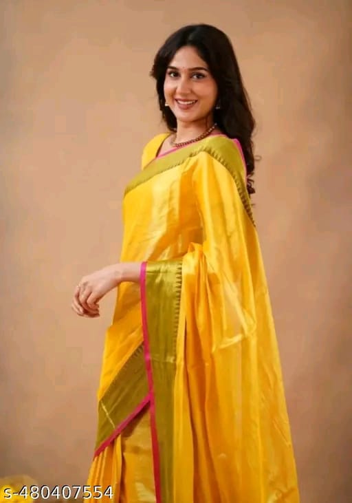SM Women Tissue Solid Saree