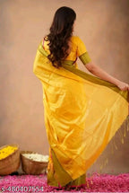 SM Women Tissue Solid Saree