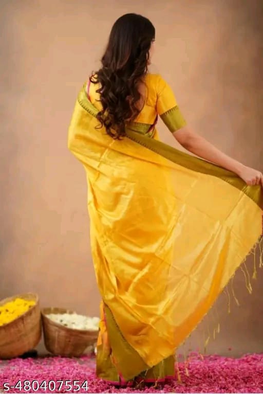 SM Women Tissue Solid Saree