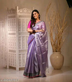 SM Women Tissue Solid Saree