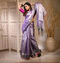 SM Women Tissue Solid Saree
