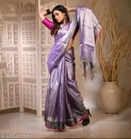 SM Women Tissue Solid Saree